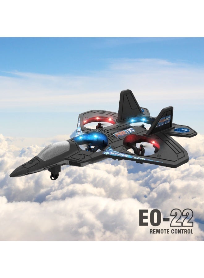 KORAX RC Aeroplane 2.4GHz Remote Control Quadcopter Floating Fighter Plane – RTF Airplane Toy With Colored Lights And USB Charging, Ideal For Beginners, Kids, And Adults with Battery - Image 2